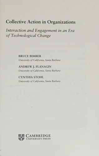 Cover of Collective Action in Organizations