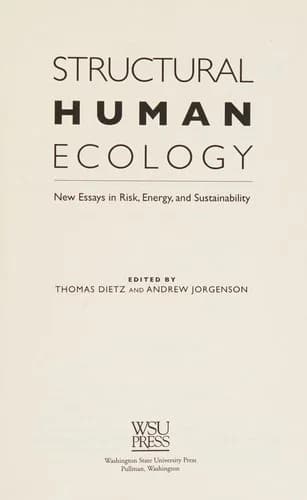 Cover of Structural Human Ecology