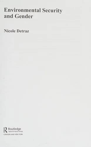 Cover of Environmental Security and Gender