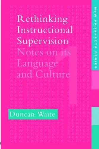Cover of Rethinking Instructional Supervision