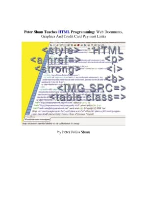 Cover of Peter Sloan Teaches HTML Programming