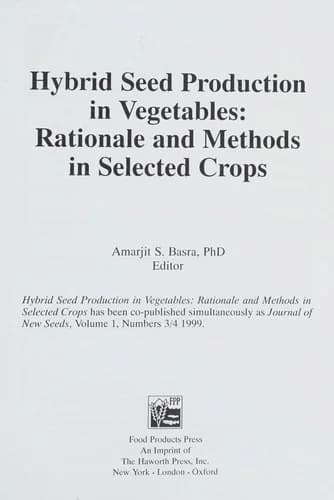 Cover of Hybrid Seed Production in Vegetables