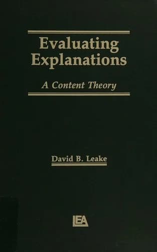 Cover of Evaluating Explanations