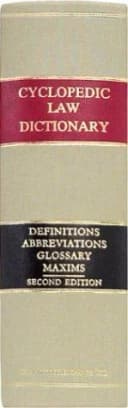 The Cyclopedic Law Dictionary Comprising the Terms and Phrases of