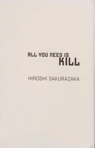 Cover of All You Need Is Kill