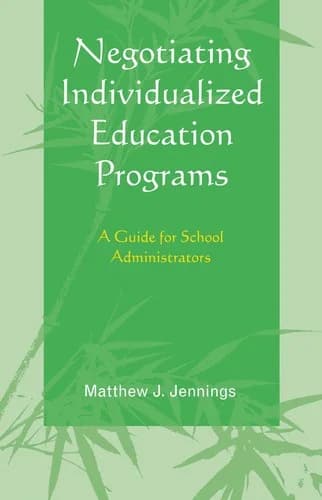Cover of Negotiating Individualized Education Programs