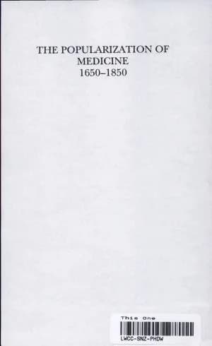 Cover of The Popularization of Medicine