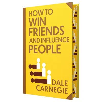 Cover of How To Win Friends And Influence People Dale Carnegie Book Classic Self Help Hardcover Edition