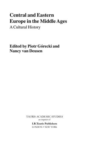 Cover of Central and Eastern Europe in the Middle Ages