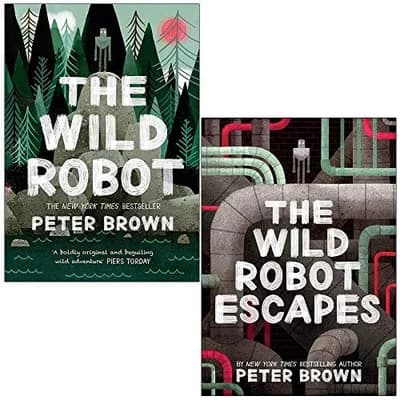 Cover of Peter Brown 2 Books Collection Set (The Wild Robot, The Wild Robot Escapes)