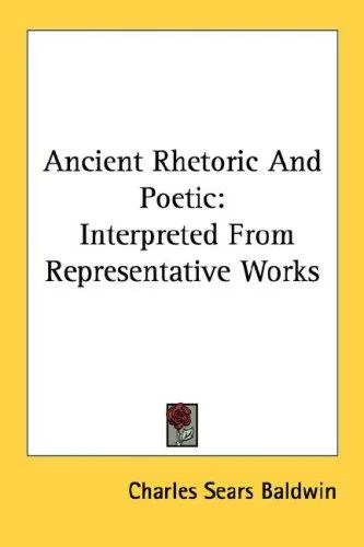 Cover of Ancient Rhetoric and Poetic