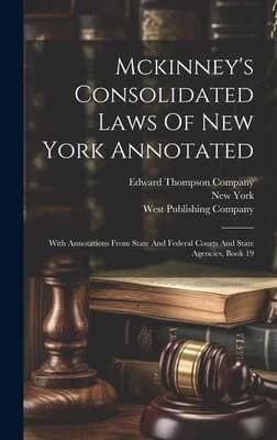 Cover of Mckinney's Consolidated Laws Of New York Annotated