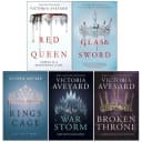 Victoria Aveyard 5 Books Collection Set (Red Queen ,Glass Sword, King's Cage, War Storm, Broken Throne)