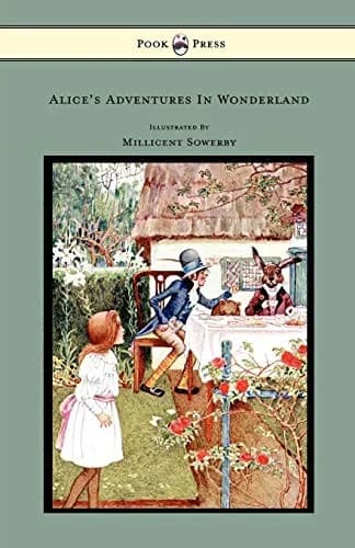 Cover of Alice's Adventures In Wonderland - With Illustrations In Black And White
