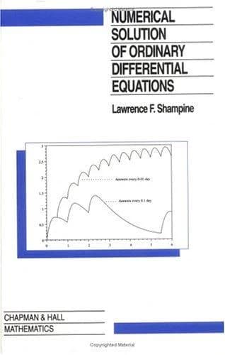 Cover of Numerical Solution of Ordinary Differential Equations