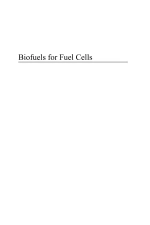 Cover of Biofuels for Fuel Cells