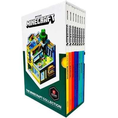 Cover of The Minecraft Collection Box Set Eight Guides Creative Redstone Ocean Survival Farming PVP Minigames