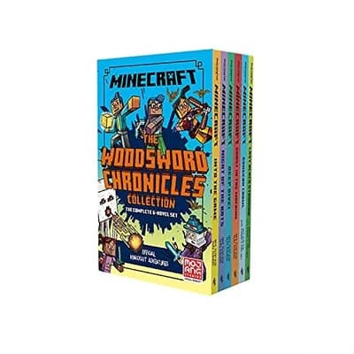 Minecraft Complete Woodsword Chronicles 6 Book Collection Box Set by Mojang AB