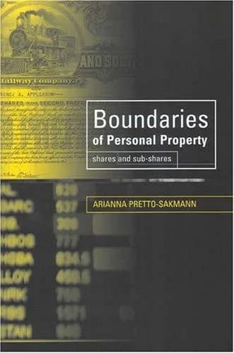 Cover of Boundaries of Personal Property