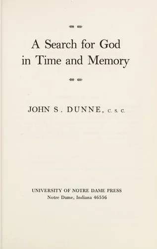 Cover of A Search for God in Time and Memory, a