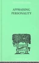 Cover of Appraising Personality