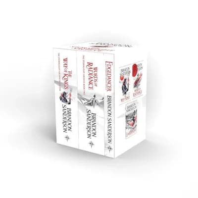 Cover of The Stormlight Archive Book Set Brandon Sanderson Epic Cosmere Fantasy Series Omnibus