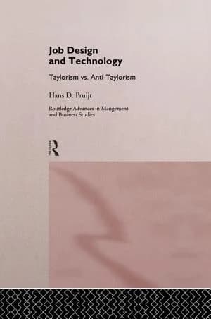 Cover of Job Design and Technology