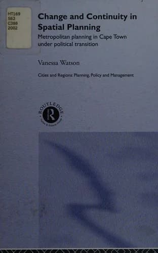 Cover of Change and Continuity in Spatial Planning