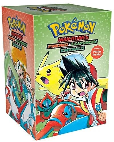 Cover of Pokémon Adventures Fire Red & Leaf Green / Emerald Box Set