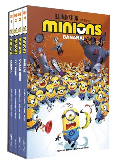 Cover of Despicable Me Minions Banana Series Volumes 1 - 4 Graphic Novel Books Collection Set