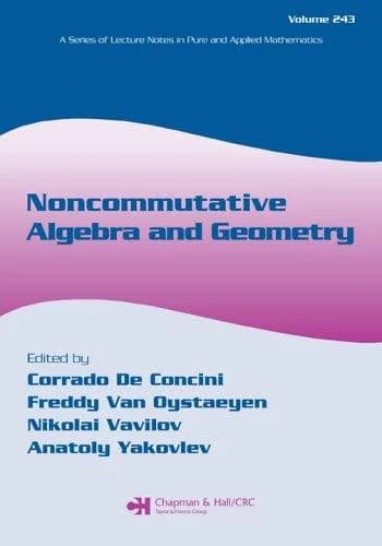 Cover of Noncommutative Algebra and Geometry