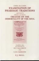 Cover of Examination of Pharisaic Traditions