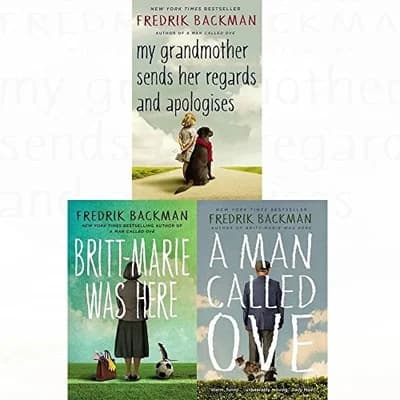 Cover of Fredrik Backman 3 Books Collection Set (A Man Called Ove,Britt-Marie Was Here & My Grandmother Sends Her Regards)