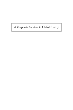 A Corporate Solution to Global Poverty