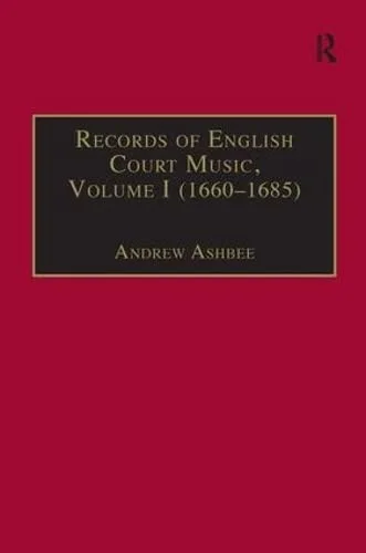 Cover of Records of English Court Music