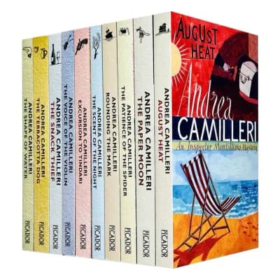Cover of Inspector Montalbano Mysteries 10 Book Set Andrea Camilleri Paperback Edition Deluxe